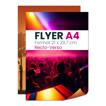 Flyer A4 couleur Recto-Verso