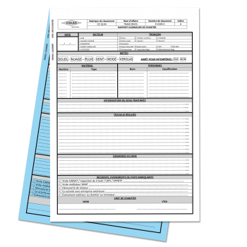 Liasses 2 feuillets A4 autocopiantes individuelles